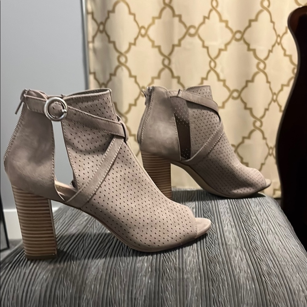 Women's Taupe Ankle Booties